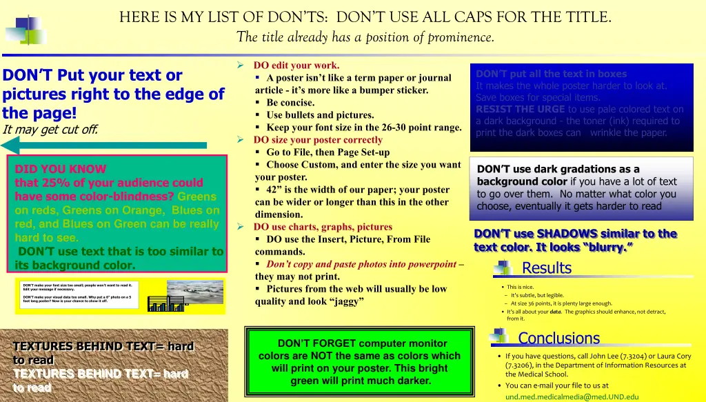 here is my list of don ts don t use all caps