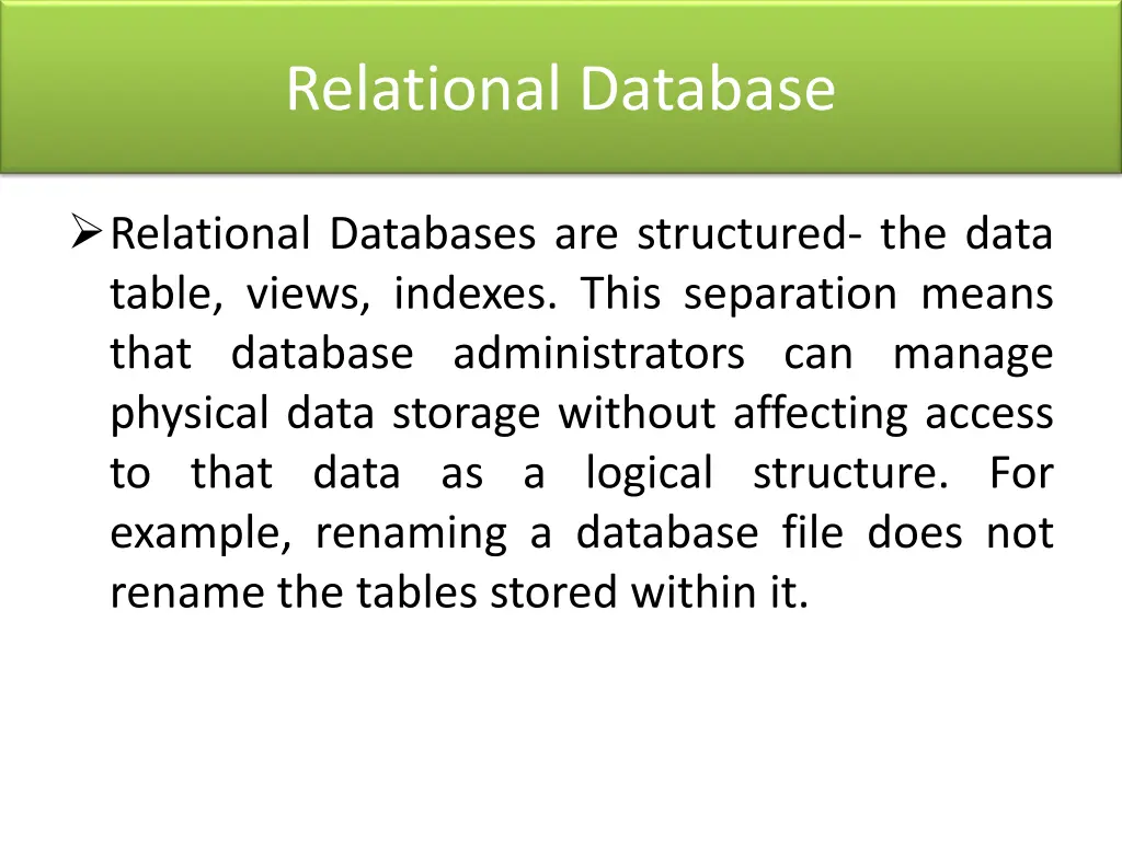 relational database 2