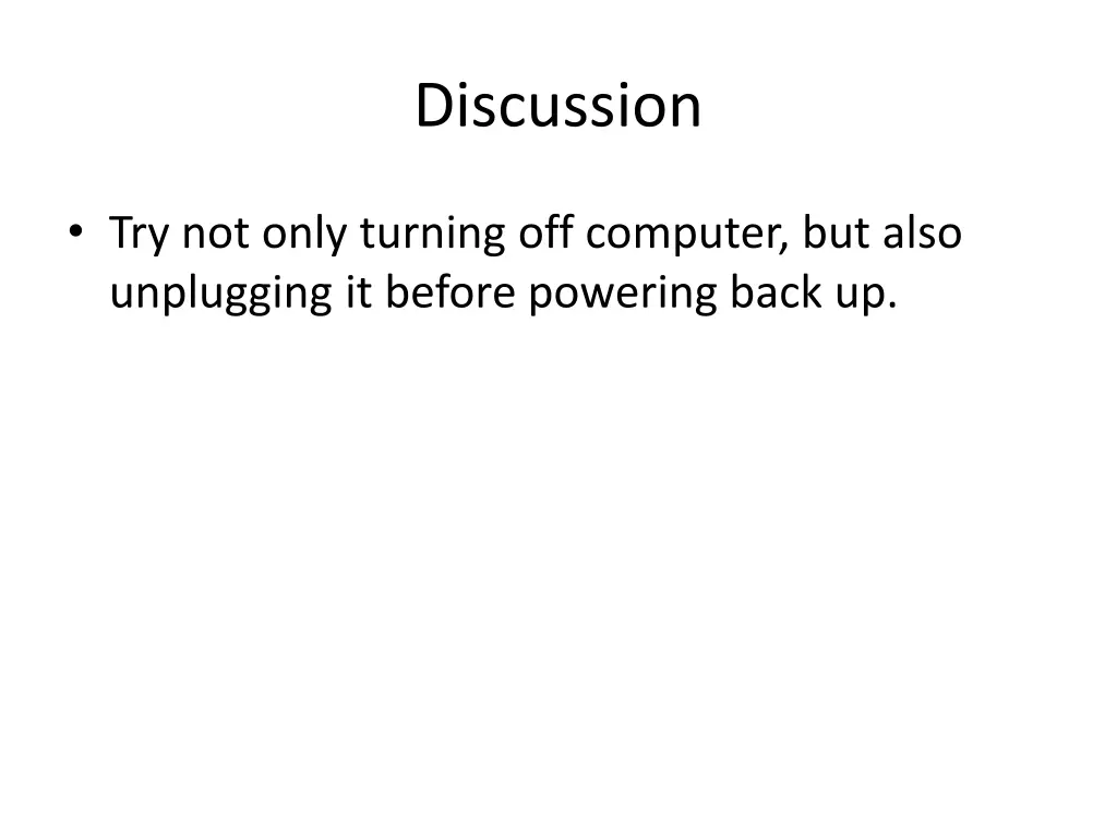 discussion 1