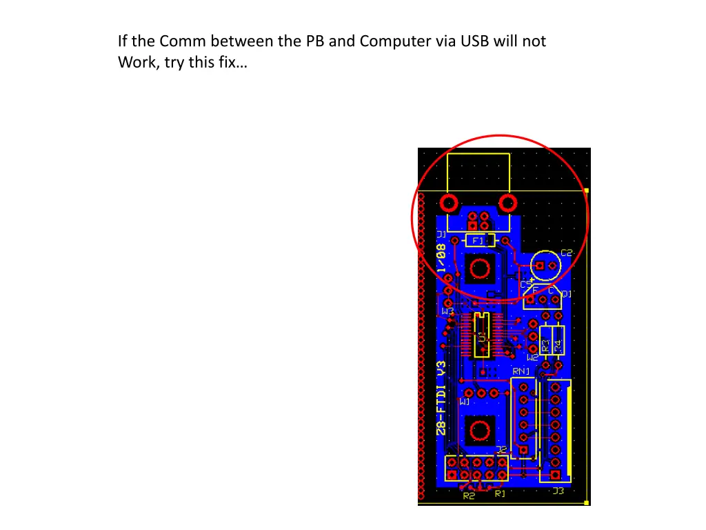 if the comm between the pb and computer