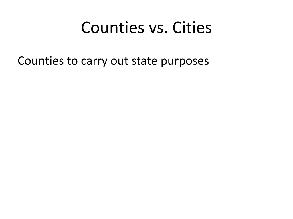 counties vs cities