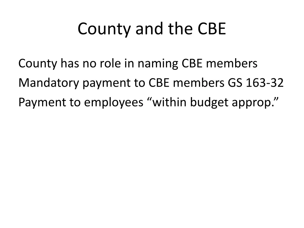 county and the cbe 2