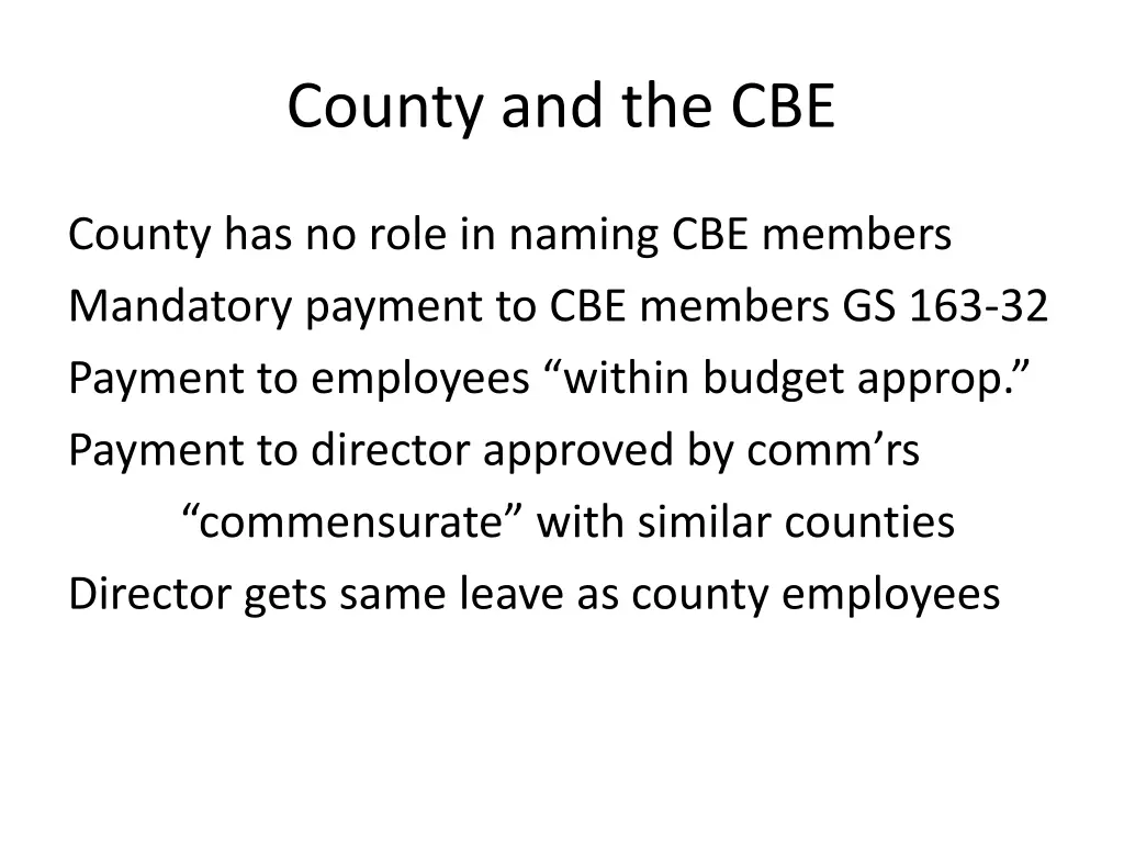 county and the cbe 4