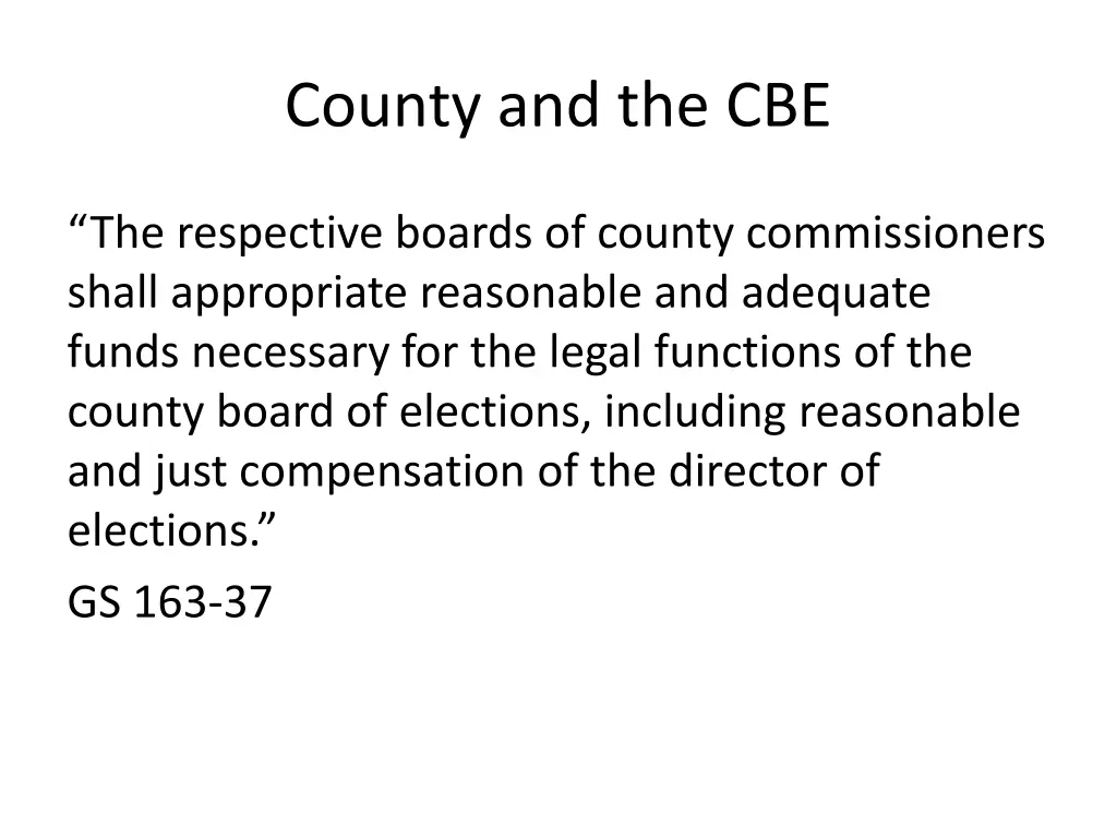 county and the cbe 7