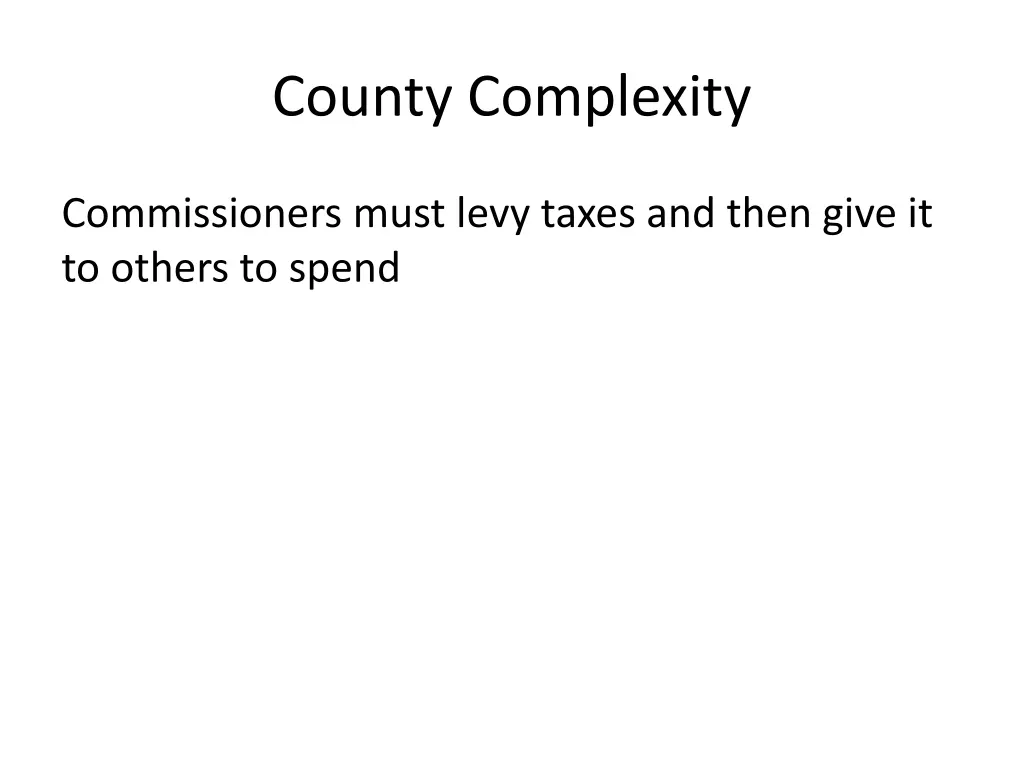 county complexity