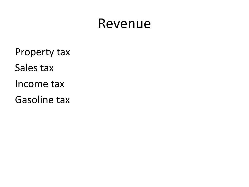 revenue
