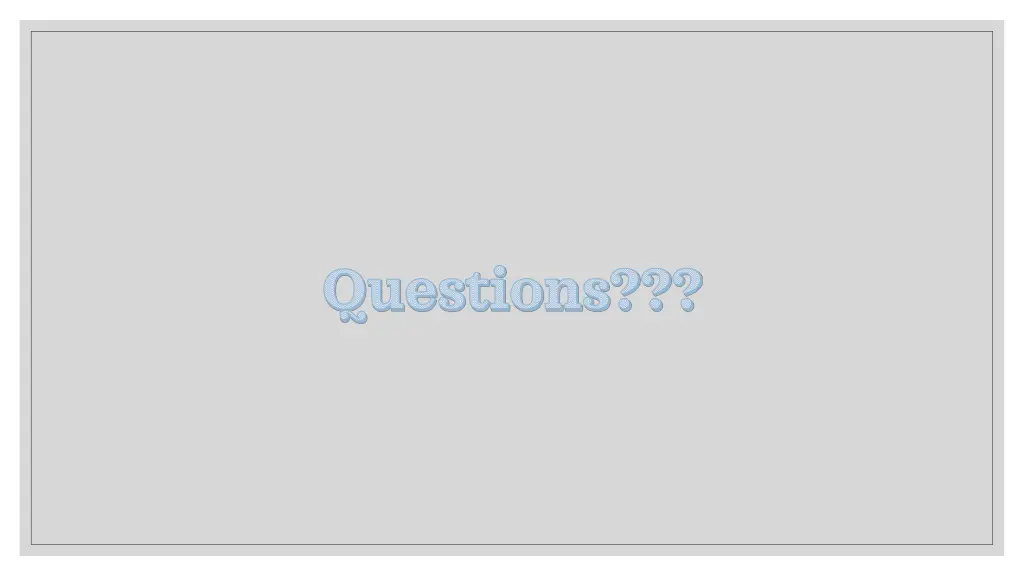 questions questions