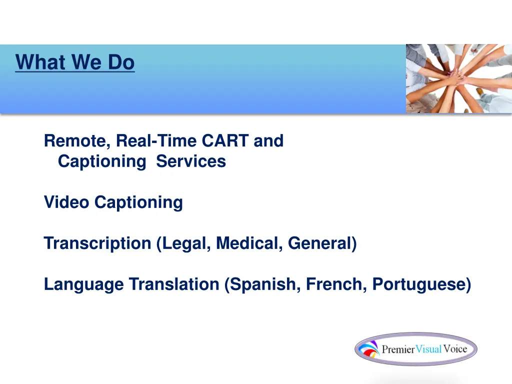 what we do
