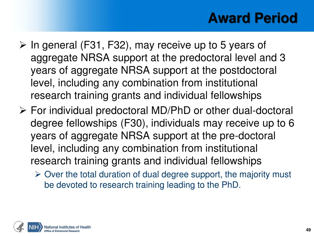 award period
