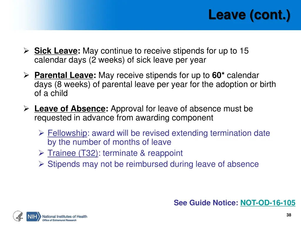 leave cont