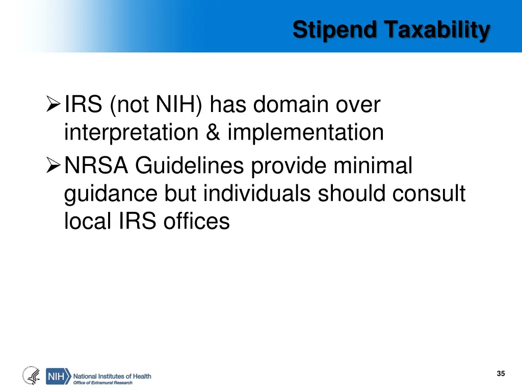 stipend taxability