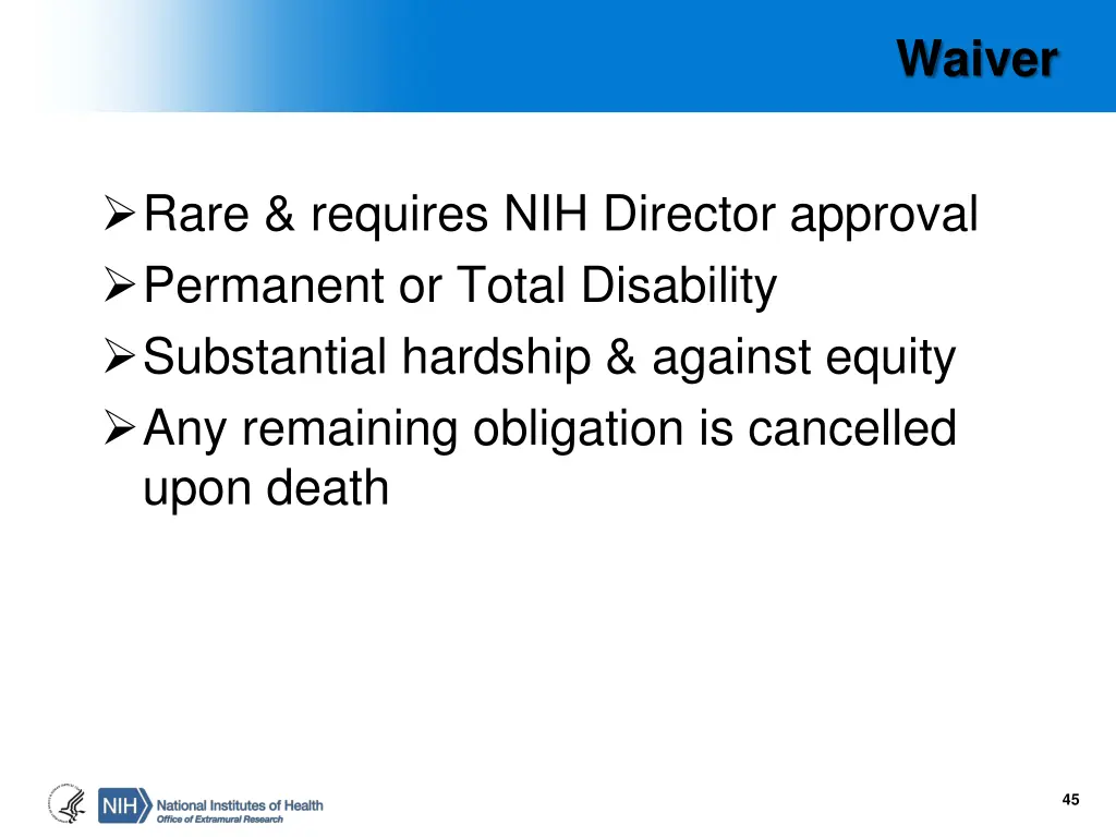 waiver