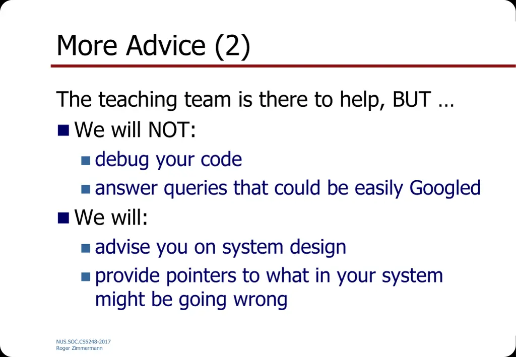 more advice 2