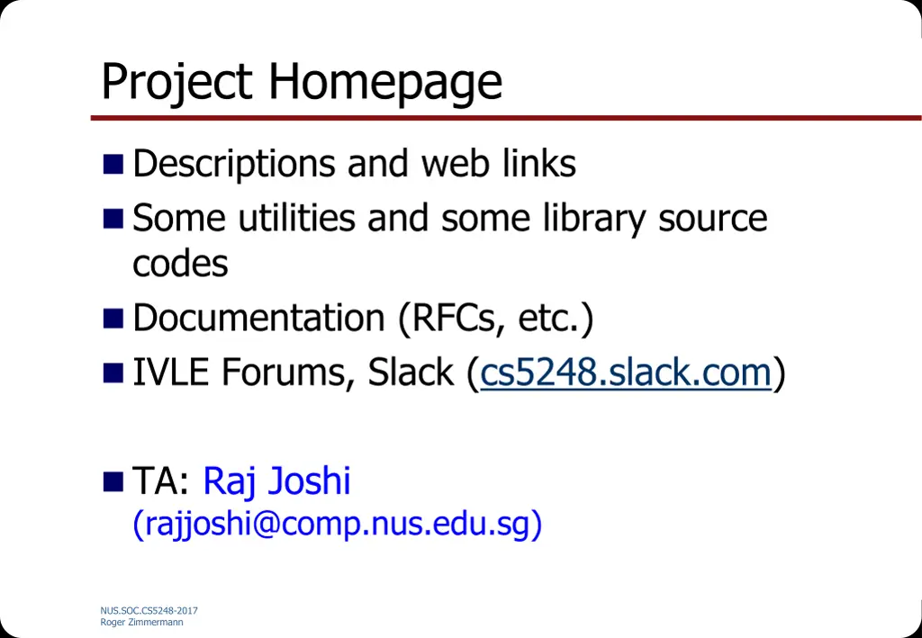 project homepage