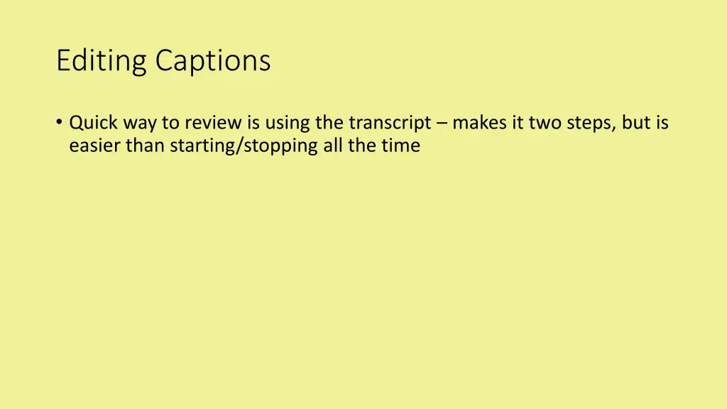 editing captions