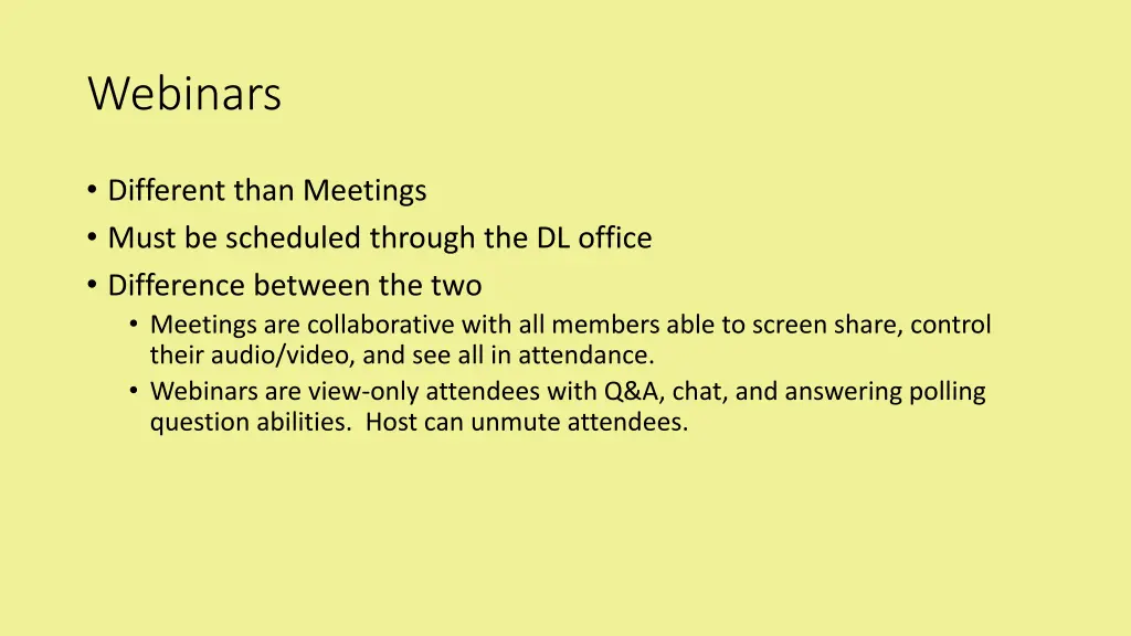 webinars