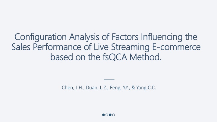 configuration analysis of factors influencing