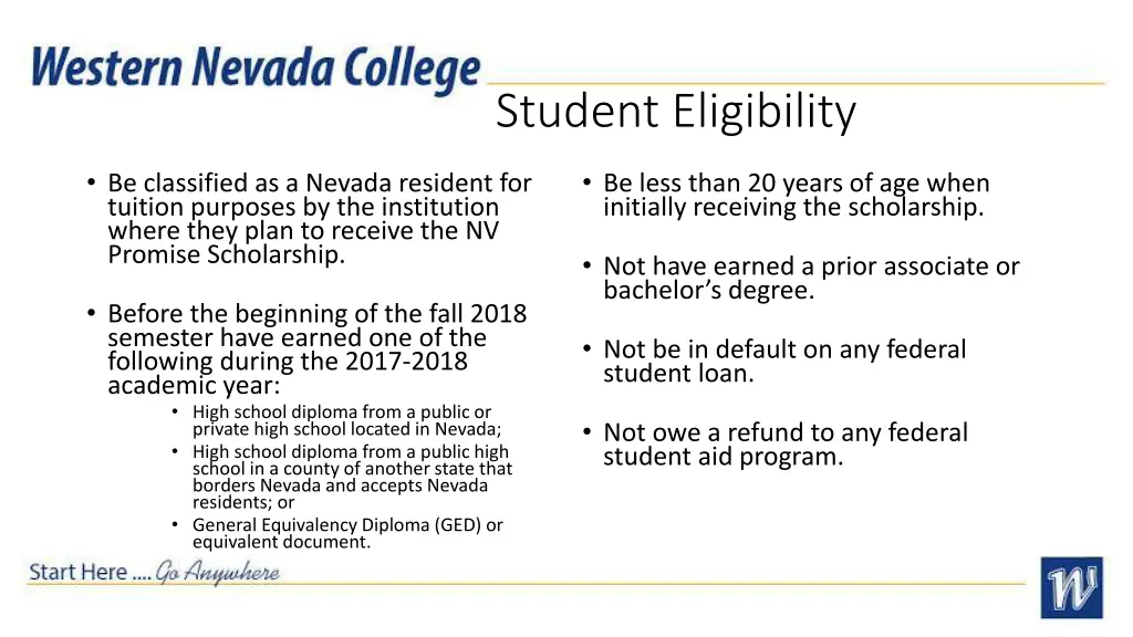 student eligibility