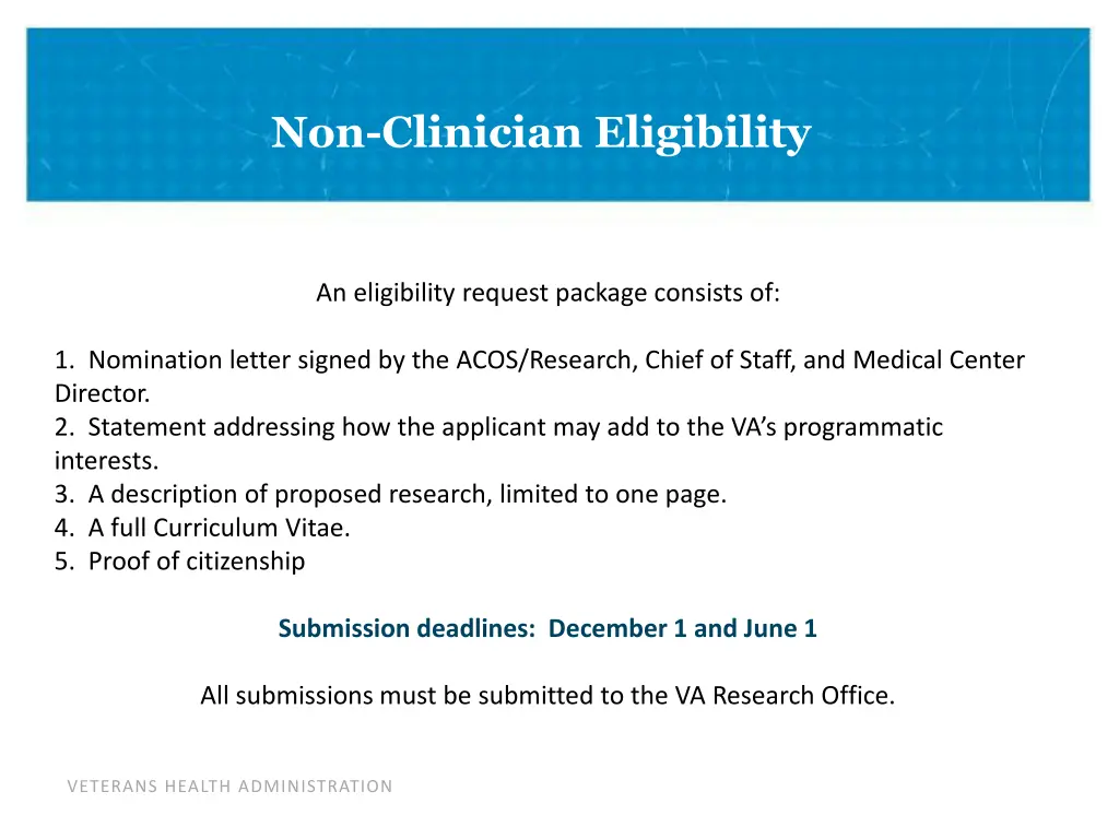 non clinician eligibility 1