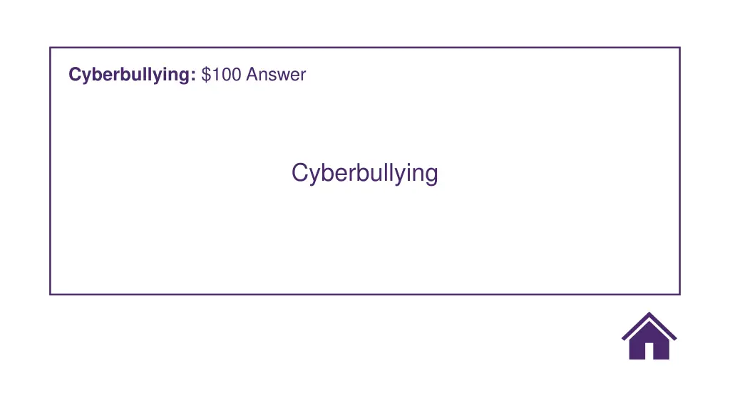 cyberbullying 100 answer