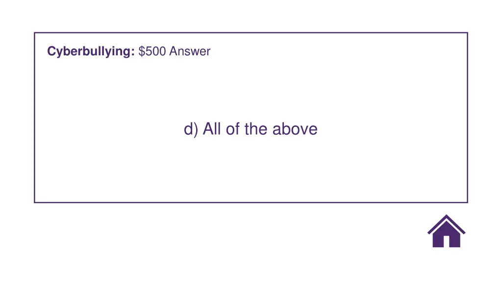 cyberbullying 500 answer