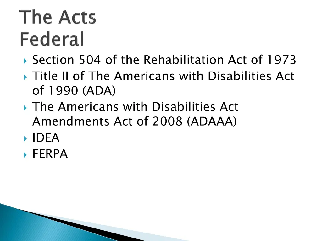 section 504 of the rehabilitation act of 1973