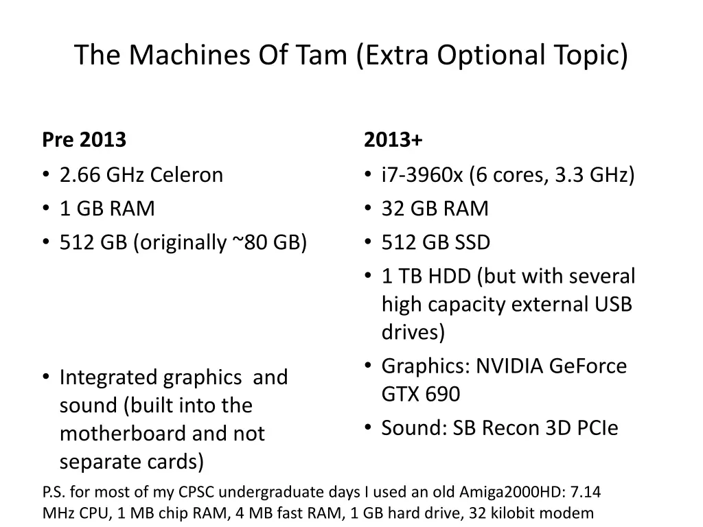the machines of tam extra optional topic
