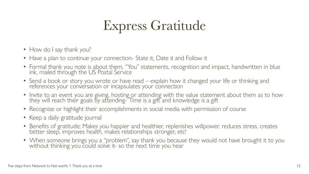 express gratitude