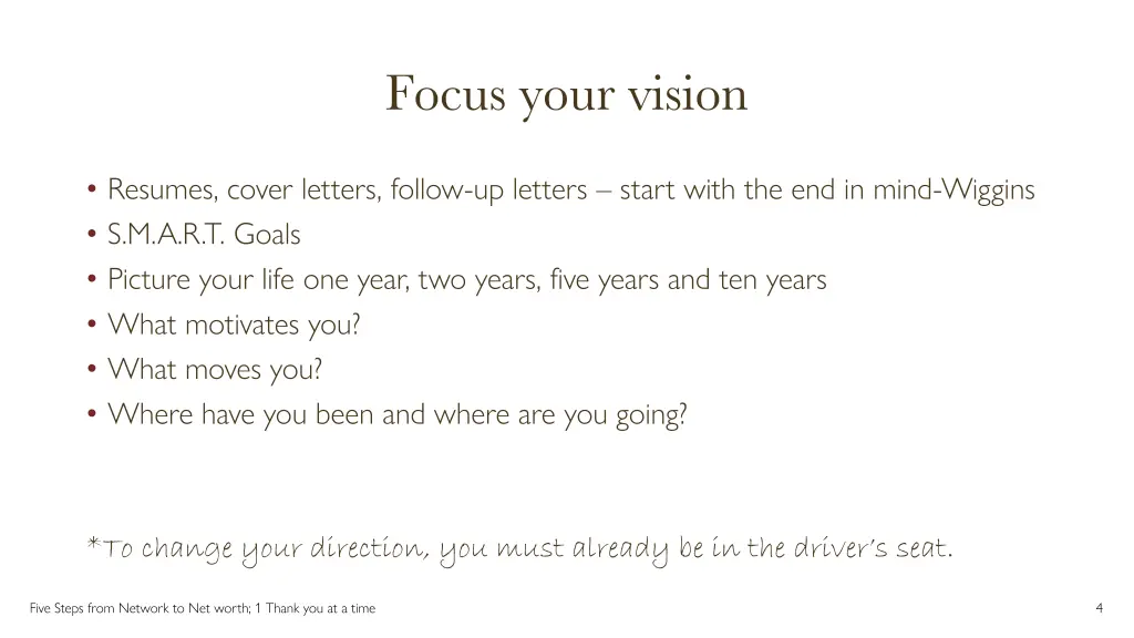 focus your vision