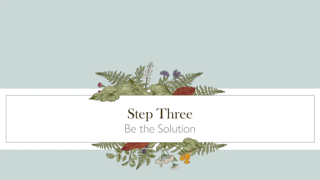 step three be the solution