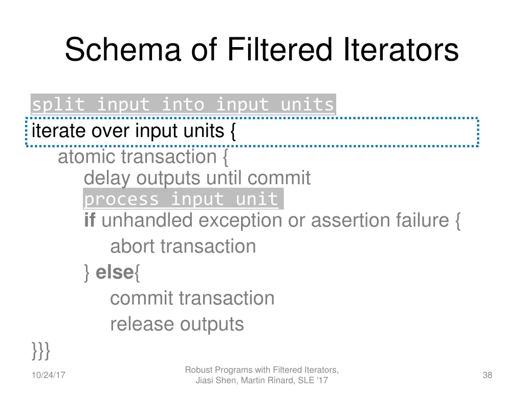 schema of filtered iterators 2