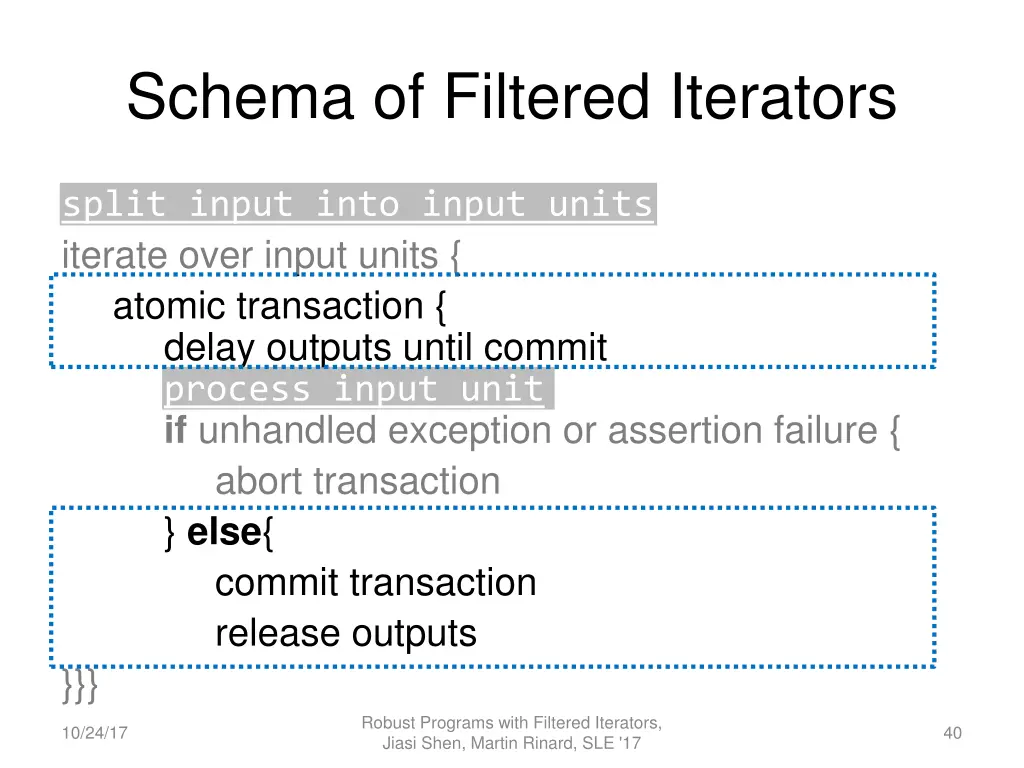schema of filtered iterators 4