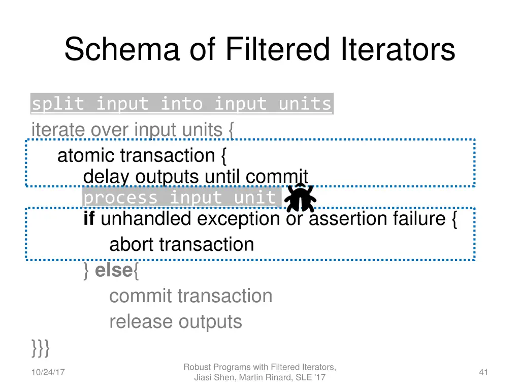 schema of filtered iterators 5