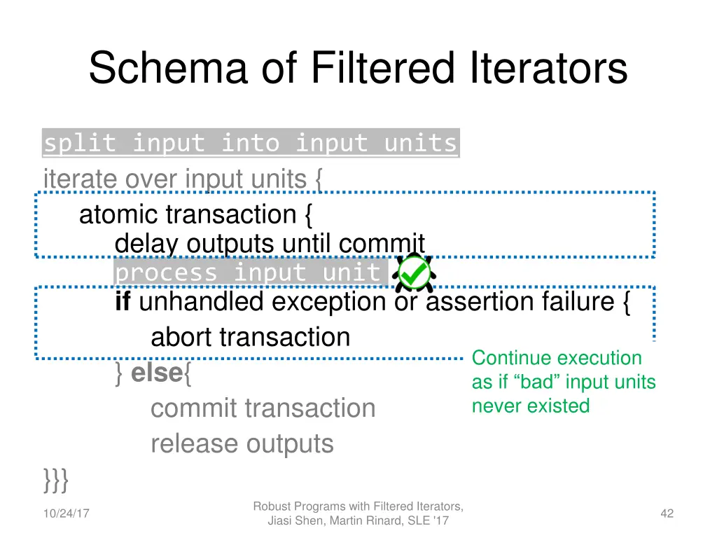 schema of filtered iterators 6