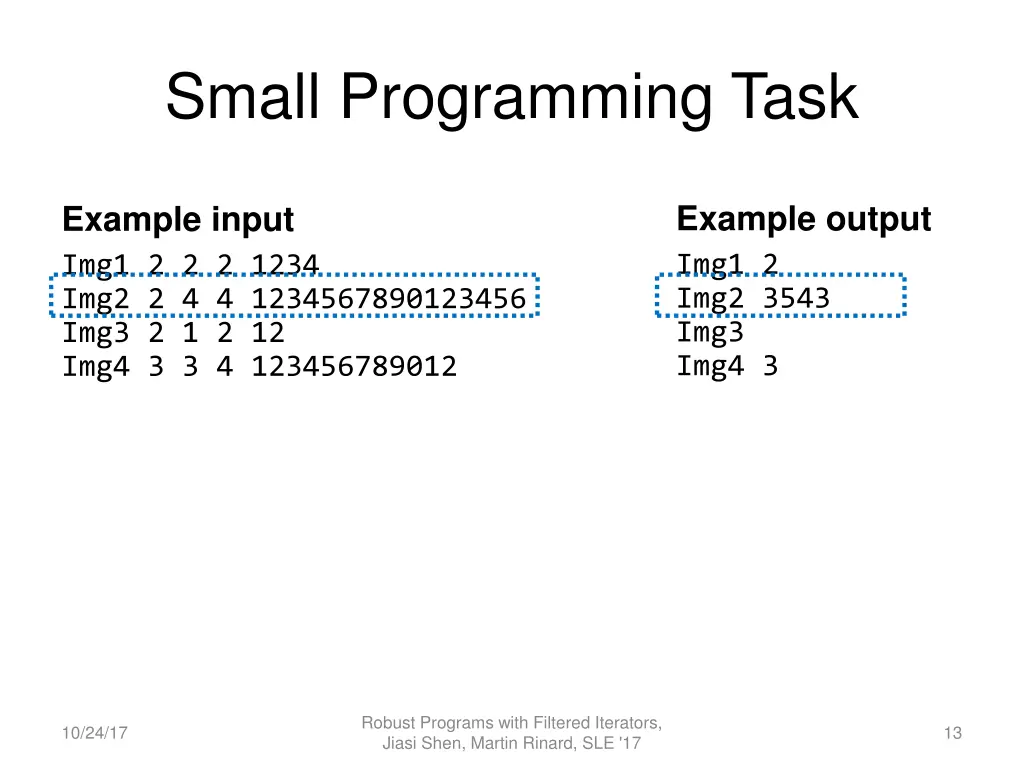 small programming task 1