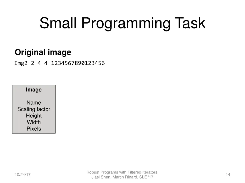 small programming task 2