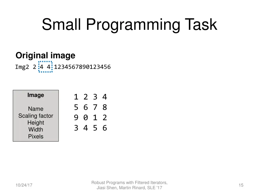 small programming task 3