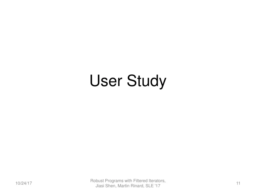 user study