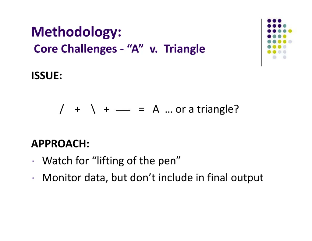 methodology core challenges a v triangle