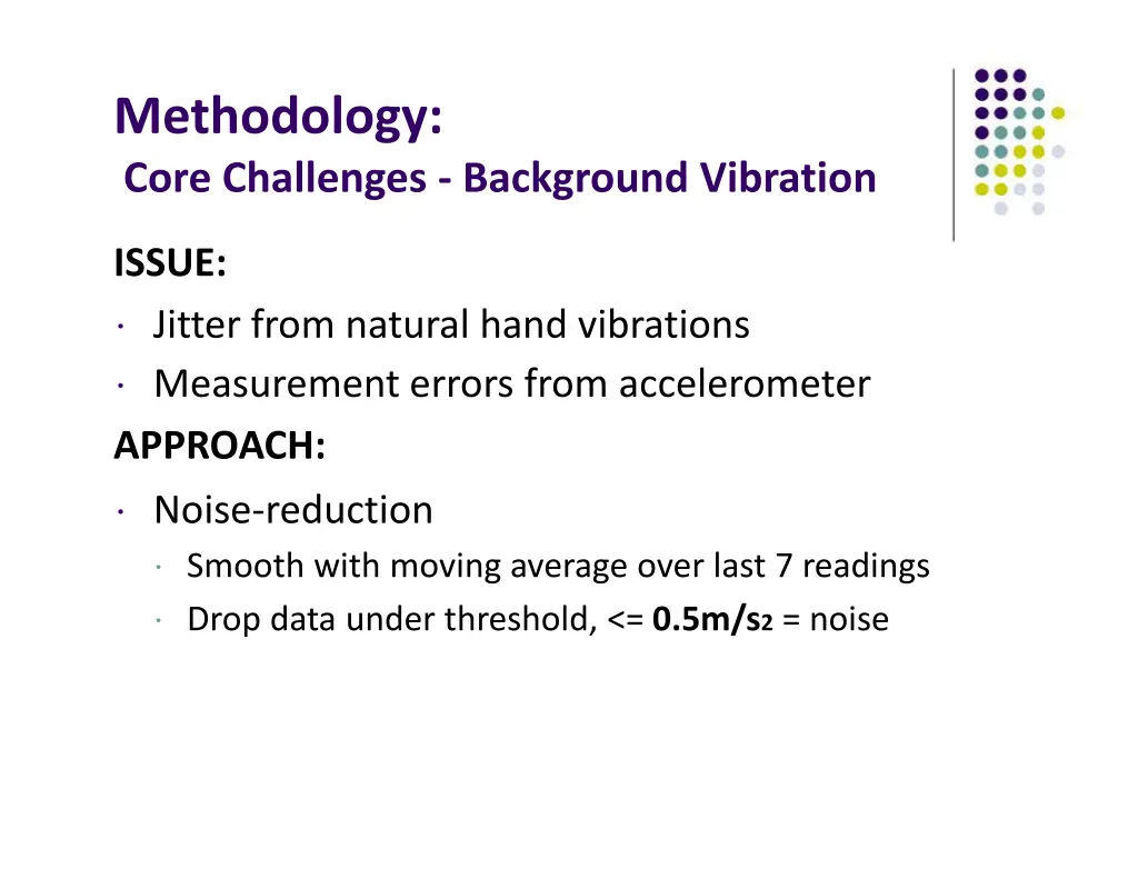 methodology core challenges background vibration