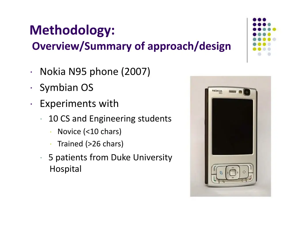 methodology overview summary of approach design