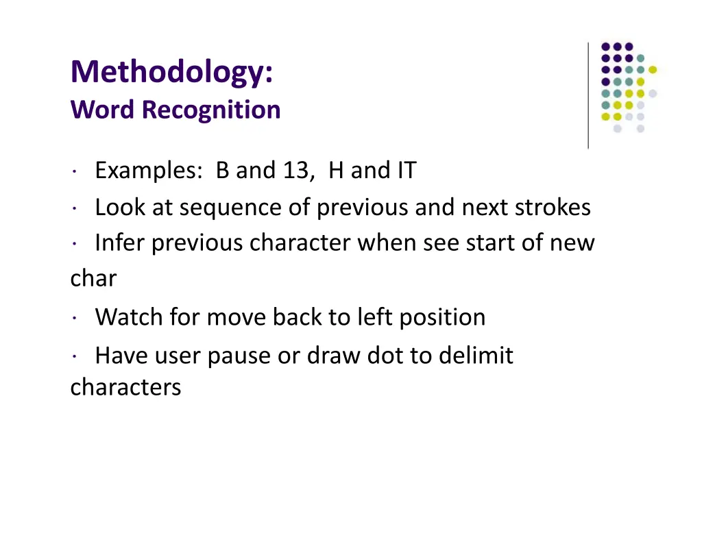 methodology word recognition