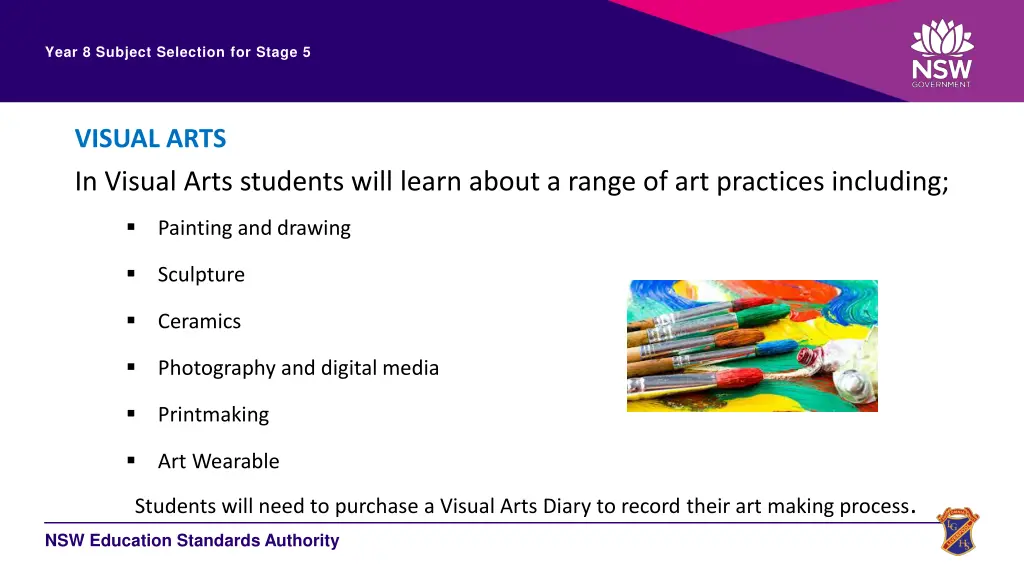 year 8 subject selection for stage 5 13