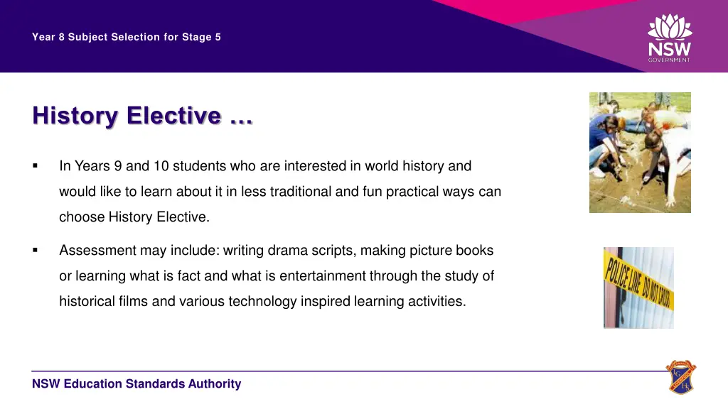 year 8 subject selection for stage 5 15