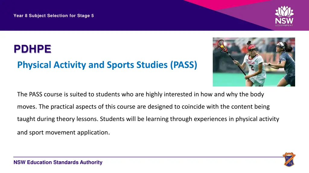 year 8 subject selection for stage 5 18