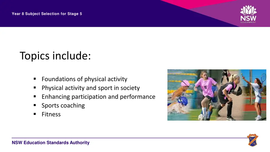 year 8 subject selection for stage 5 19