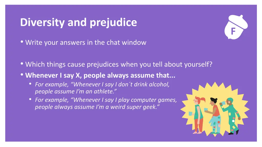 exercise diversity and prejudice