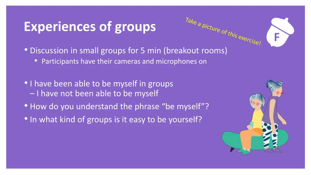 exercise experiences of groups