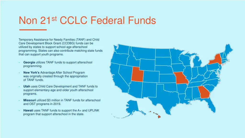 non 21 st cclc federal funds
