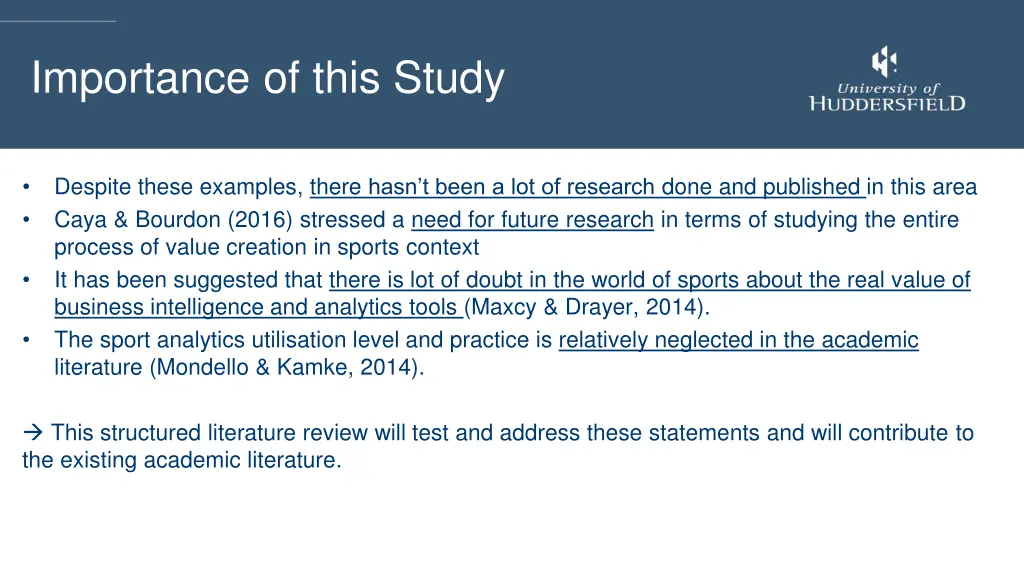 importance of this study
